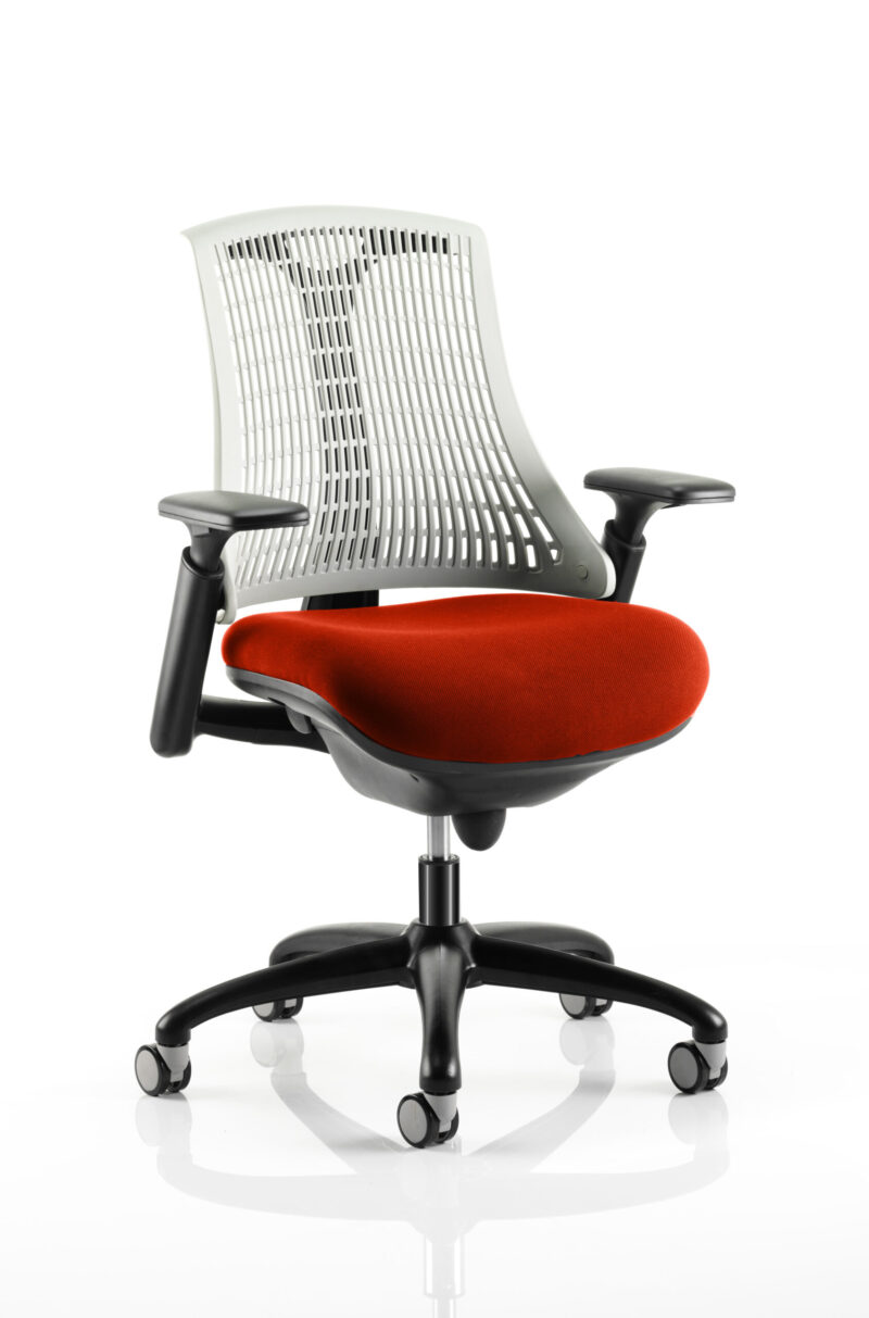 flex medium back black frame task operator office chair with arms