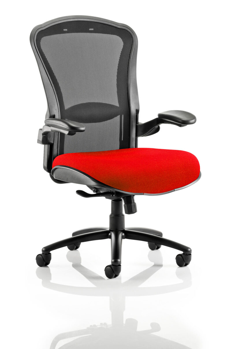 houston high mesh back heavy duty task operator office chair with arms