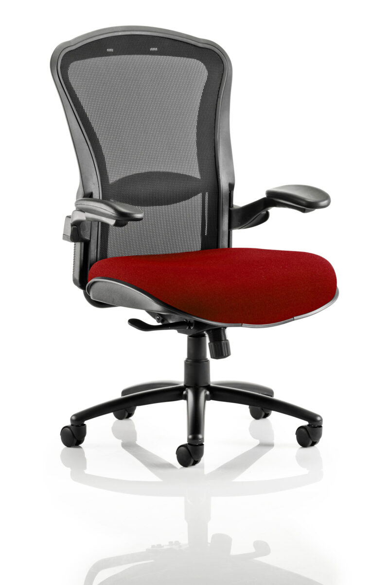 houston high mesh back heavy duty task operator office chair with arms