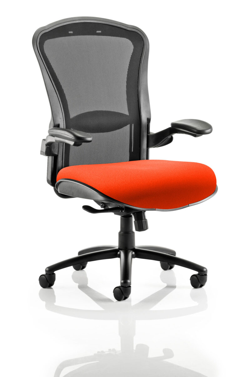 houston high mesh back heavy duty task operator office chair with arms