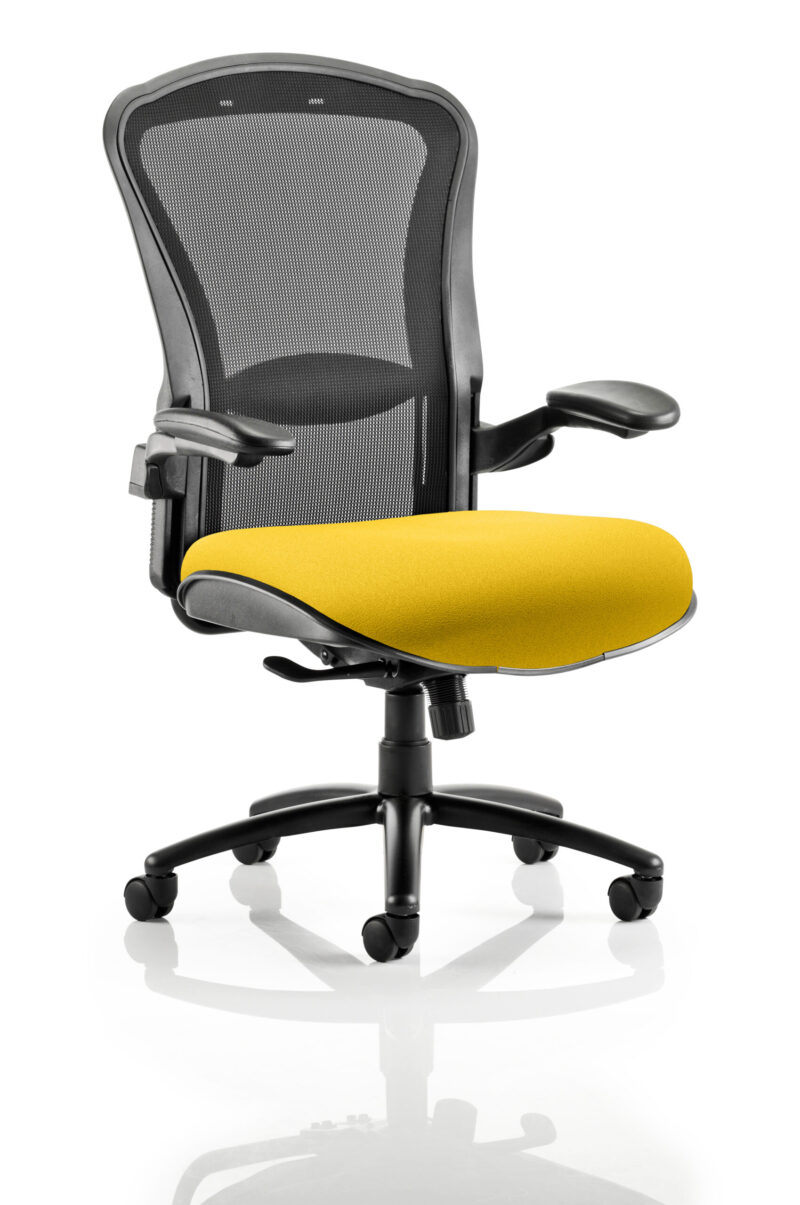 houston high mesh back heavy duty task operator office chair with arms