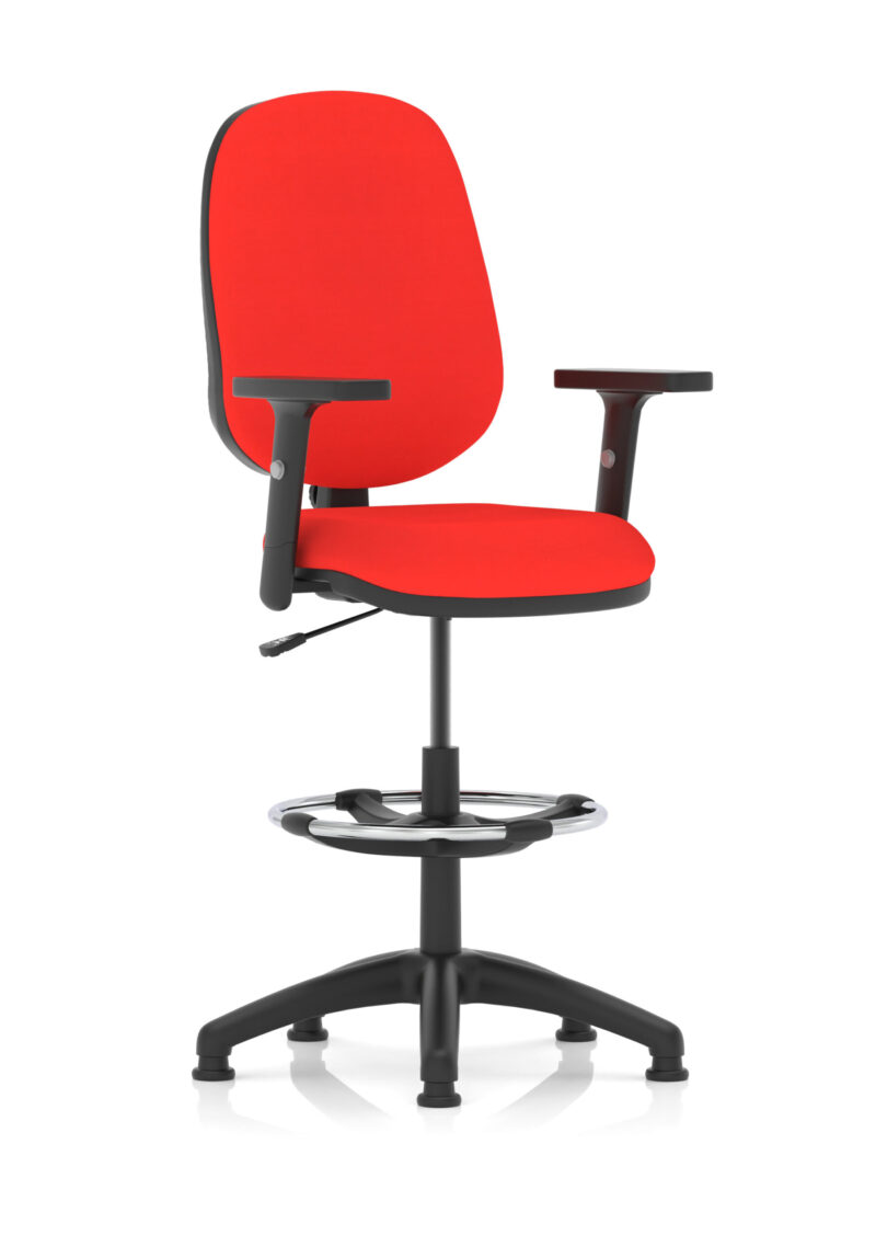 eclipse plus i medium back task operator office chair with hi rise draughtsman kit