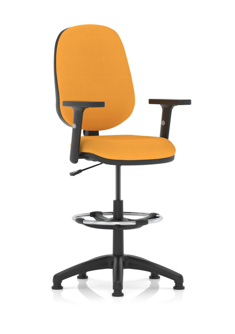 eclipse plus i medium back task operator office chair with hi rise draughtsman kit