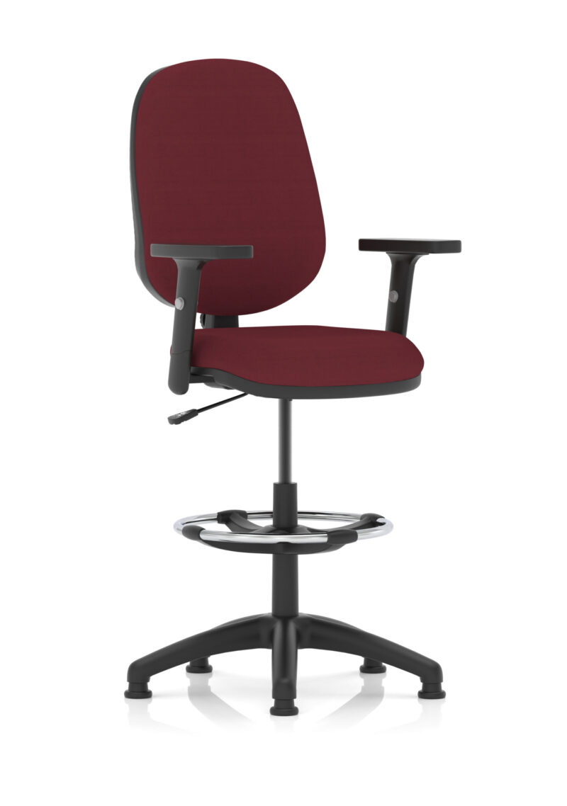 eclipse plus i medium back task operator office chair with hi rise draughtsman kit