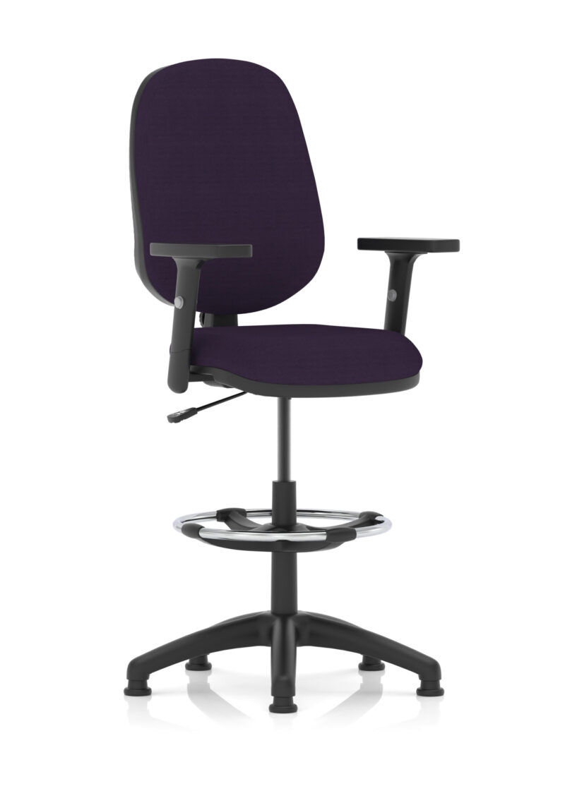 eclipse plus i medium back task operator office chair with hi rise draughtsman kit
