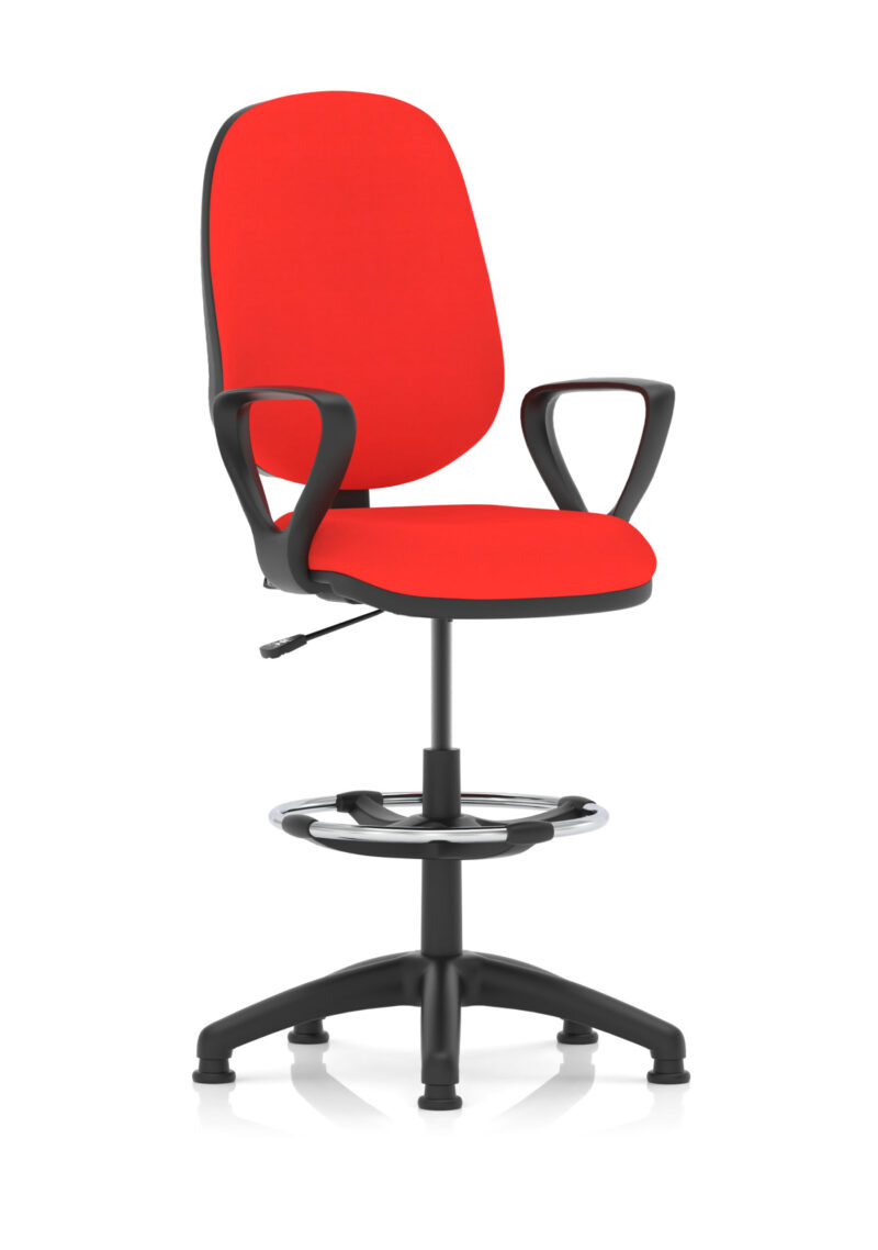 eclipse plus i medium back task operator office chair with hi rise draughtsman kit