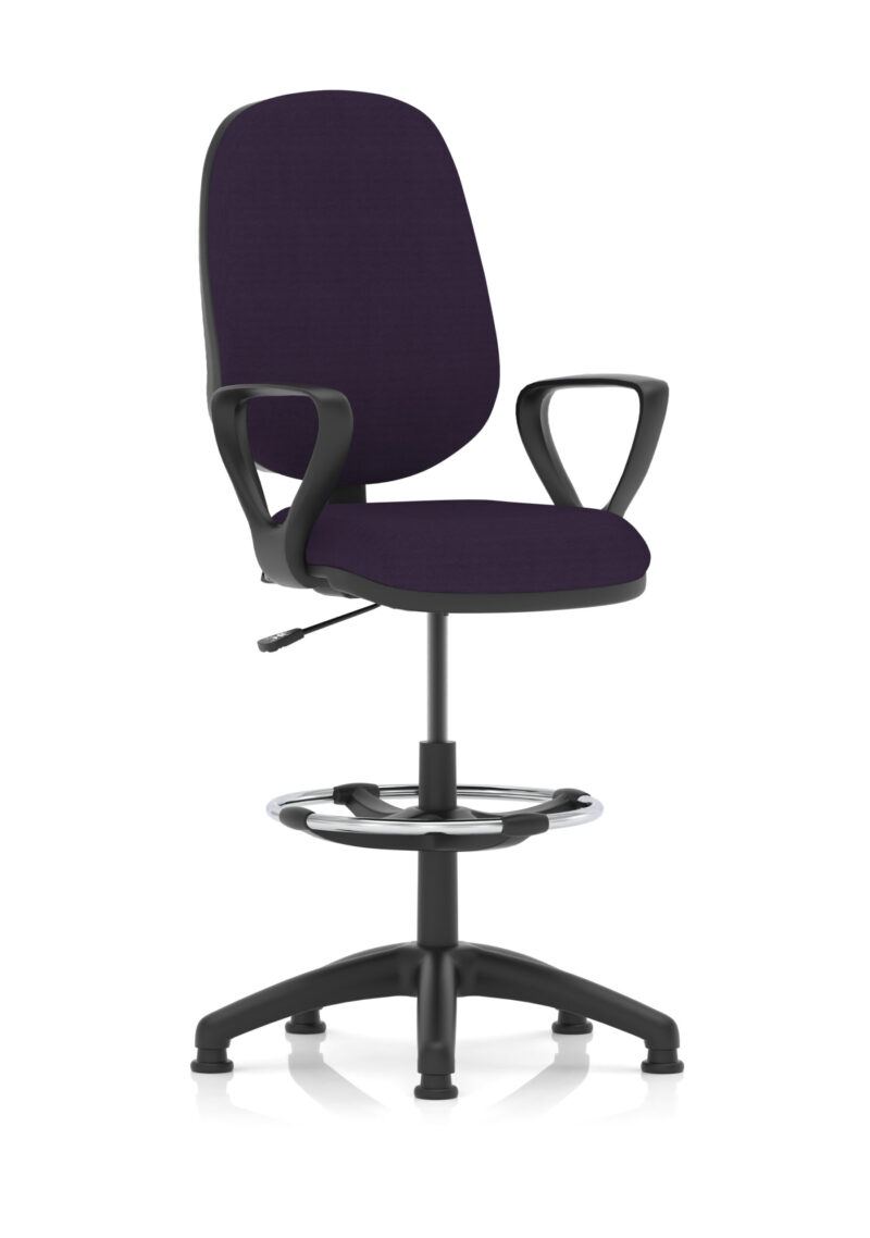 eclipse plus i medium back task operator office chair with hi rise draughtsman kit