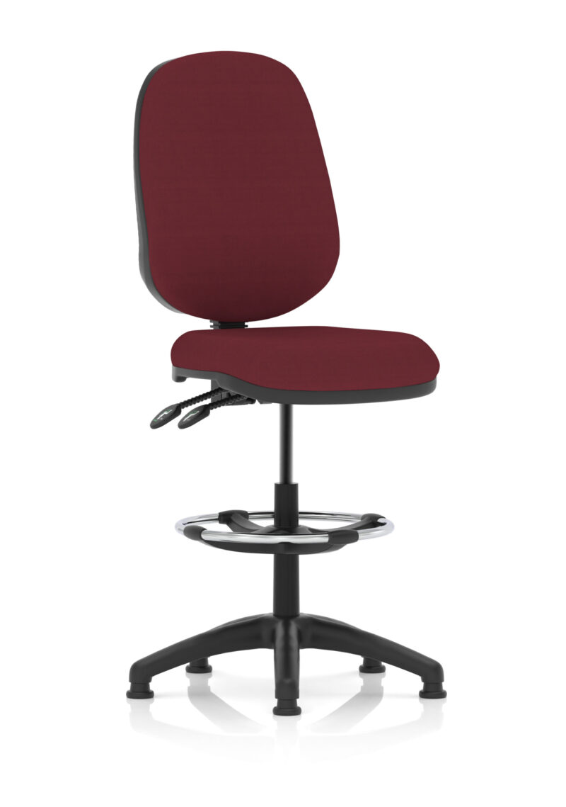 eclipse plus ii task operator office chair with hi rise draughtsman kit