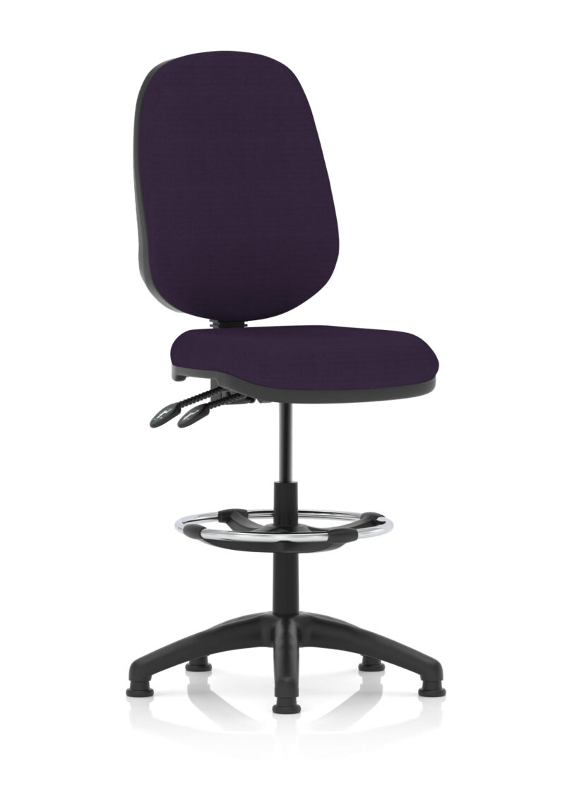 eclipse plus ii task operator office chair with hi rise draughtsman kit