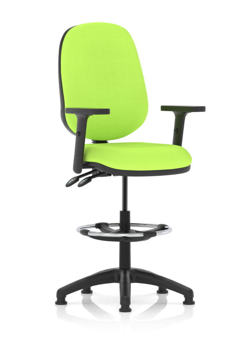 eclipse plus ii task operator office chair with hi rise draughtsman kit