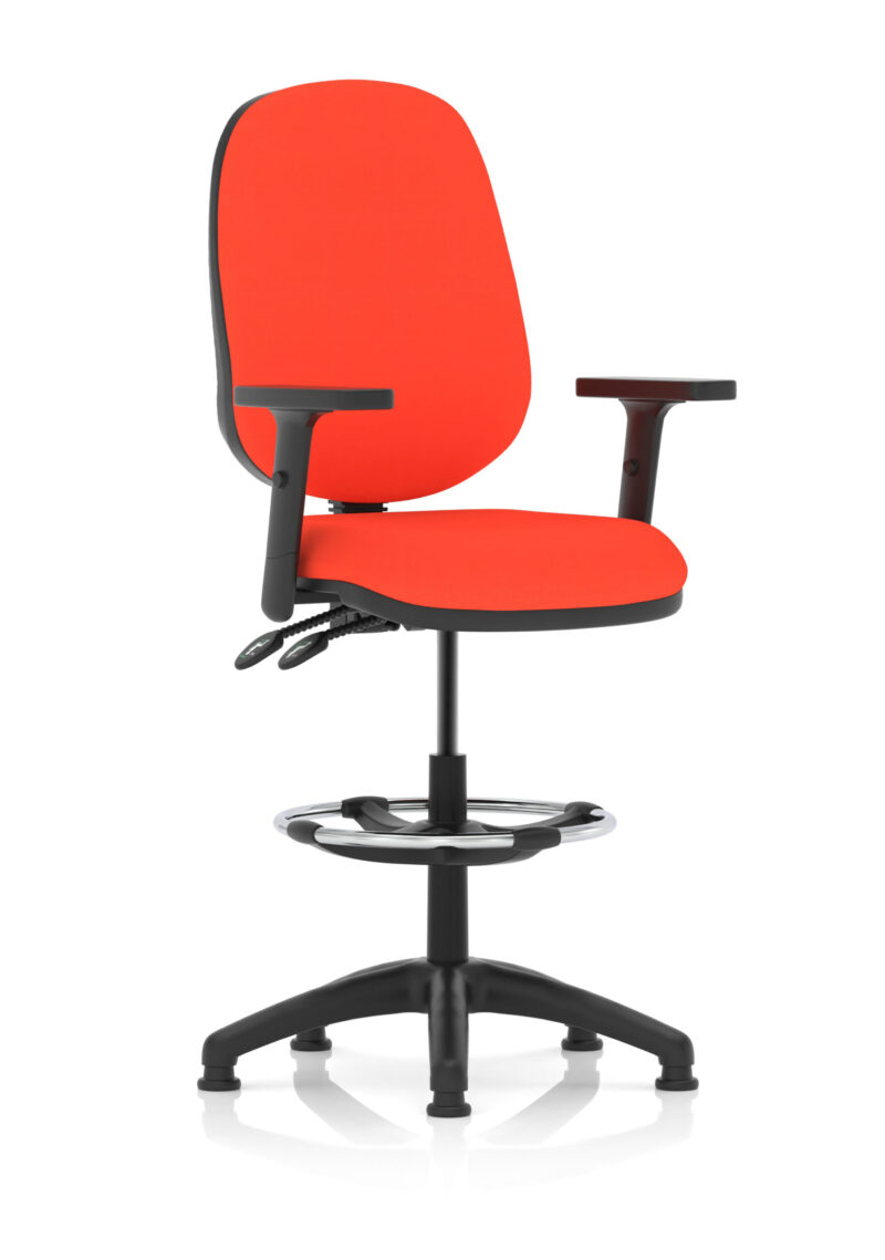 eclipse plus ii task operator office chair with hi rise draughtsman kit