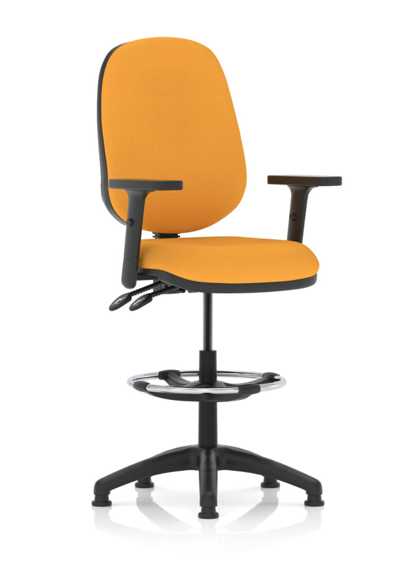eclipse plus ii task operator office chair with hi rise draughtsman kit