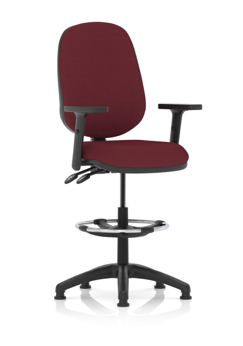 eclipse plus ii task operator office chair with hi rise draughtsman kit