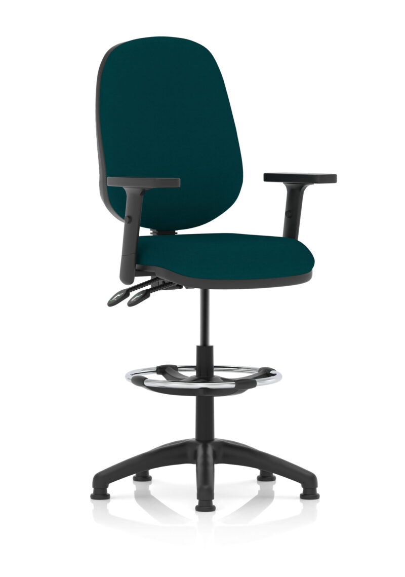 eclipse plus ii task operator office chair with hi rise draughtsman kit
