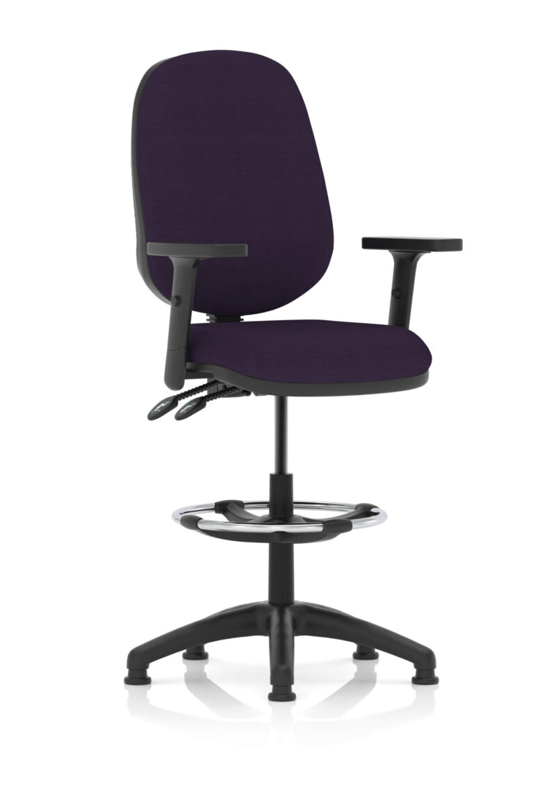 eclipse plus ii task operator office chair with hi rise draughtsman kit