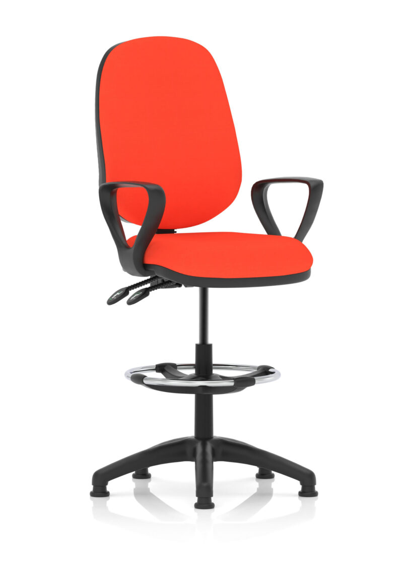 eclipse plus ii task operator office chair with hi rise draughtsman kit