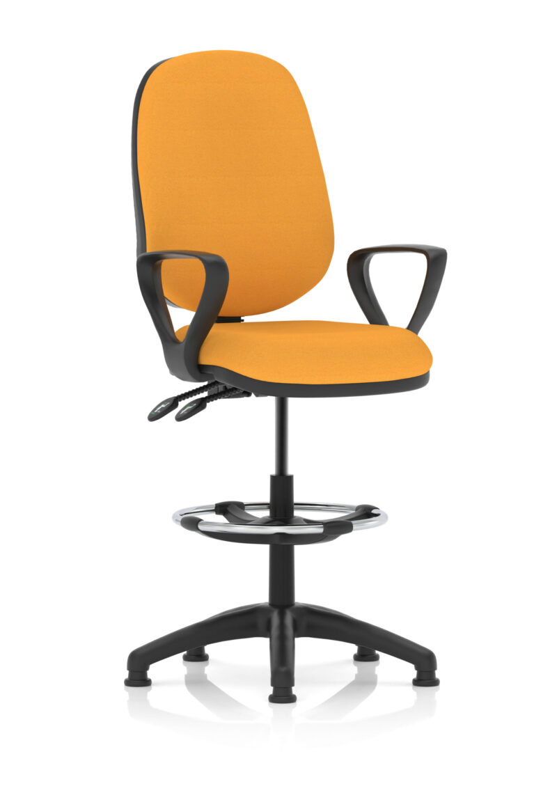 eclipse plus ii task operator office chair with hi rise draughtsman kit