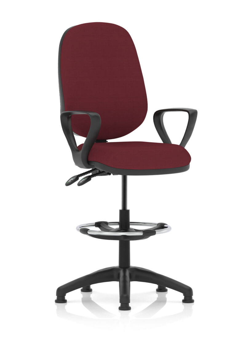 eclipse plus ii task operator office chair with hi rise draughtsman kit