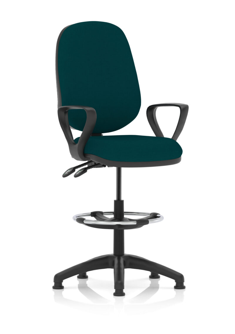 eclipse plus ii task operator office chair with hi rise draughtsman kit