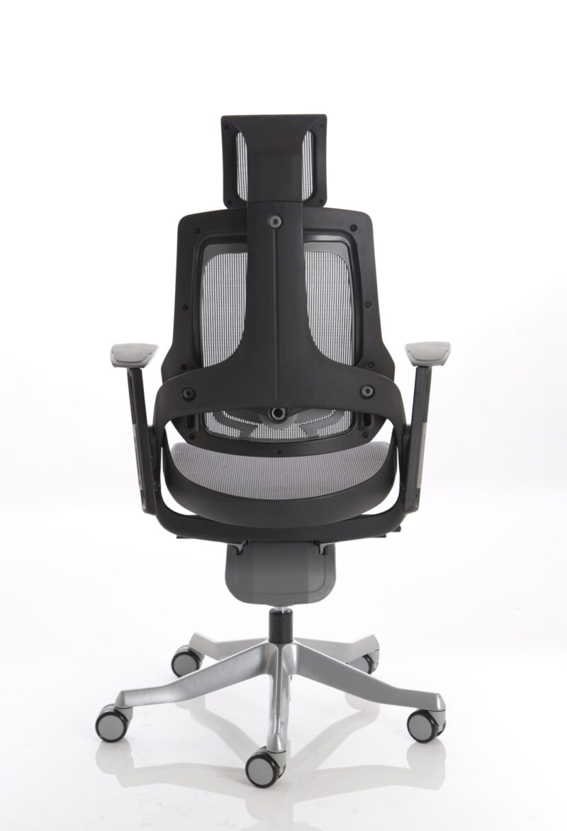 zure high back black shell executive office chair with arms