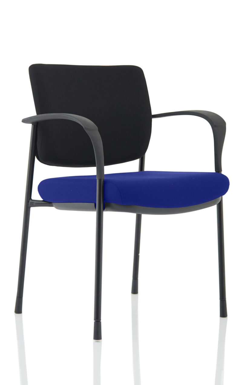 brunswick deluxe medium back stacking visitor office chair with arms