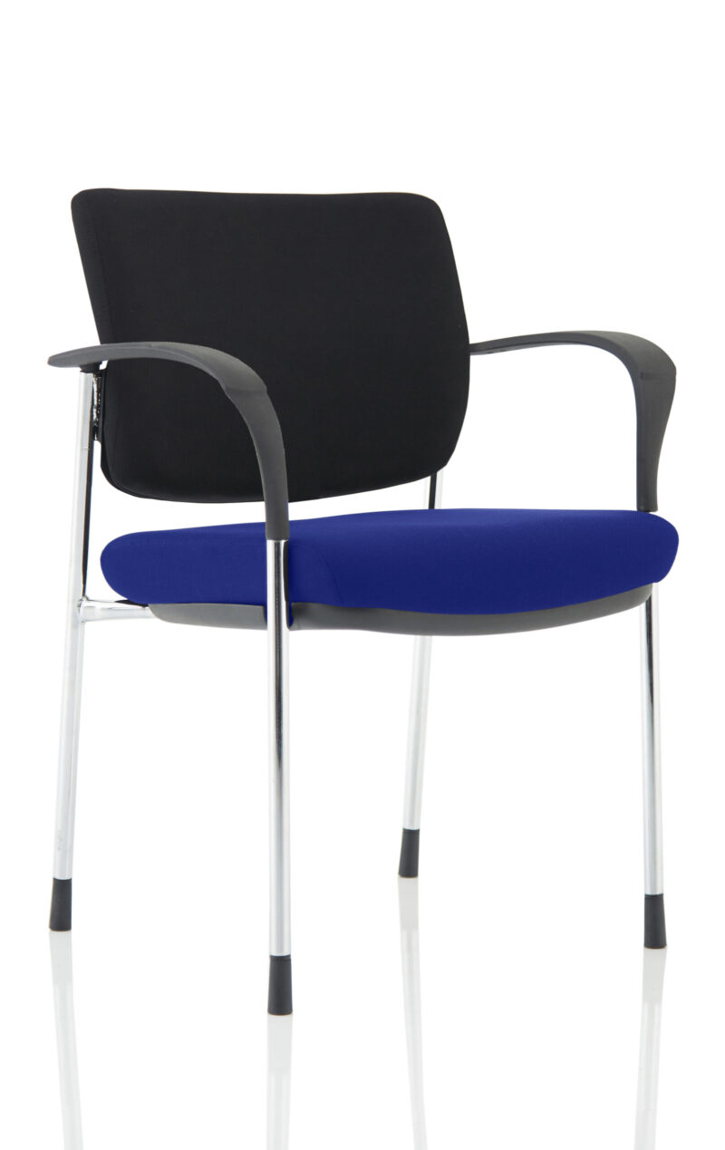 brunswick deluxe medium back stacking visitor office chair with arms