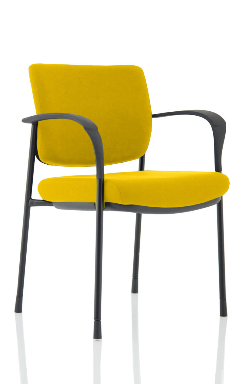 brunswick deluxe medium back stacking visitor office chair with arms