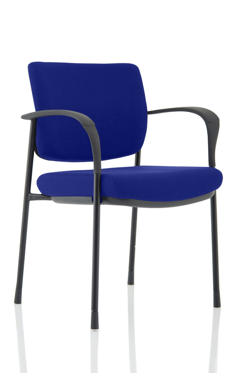 brunswick deluxe medium back stacking visitor office chair with arms