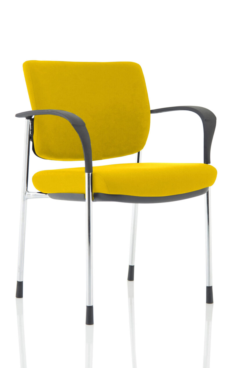 brunswick deluxe medium back stacking visitor office chair with arms
