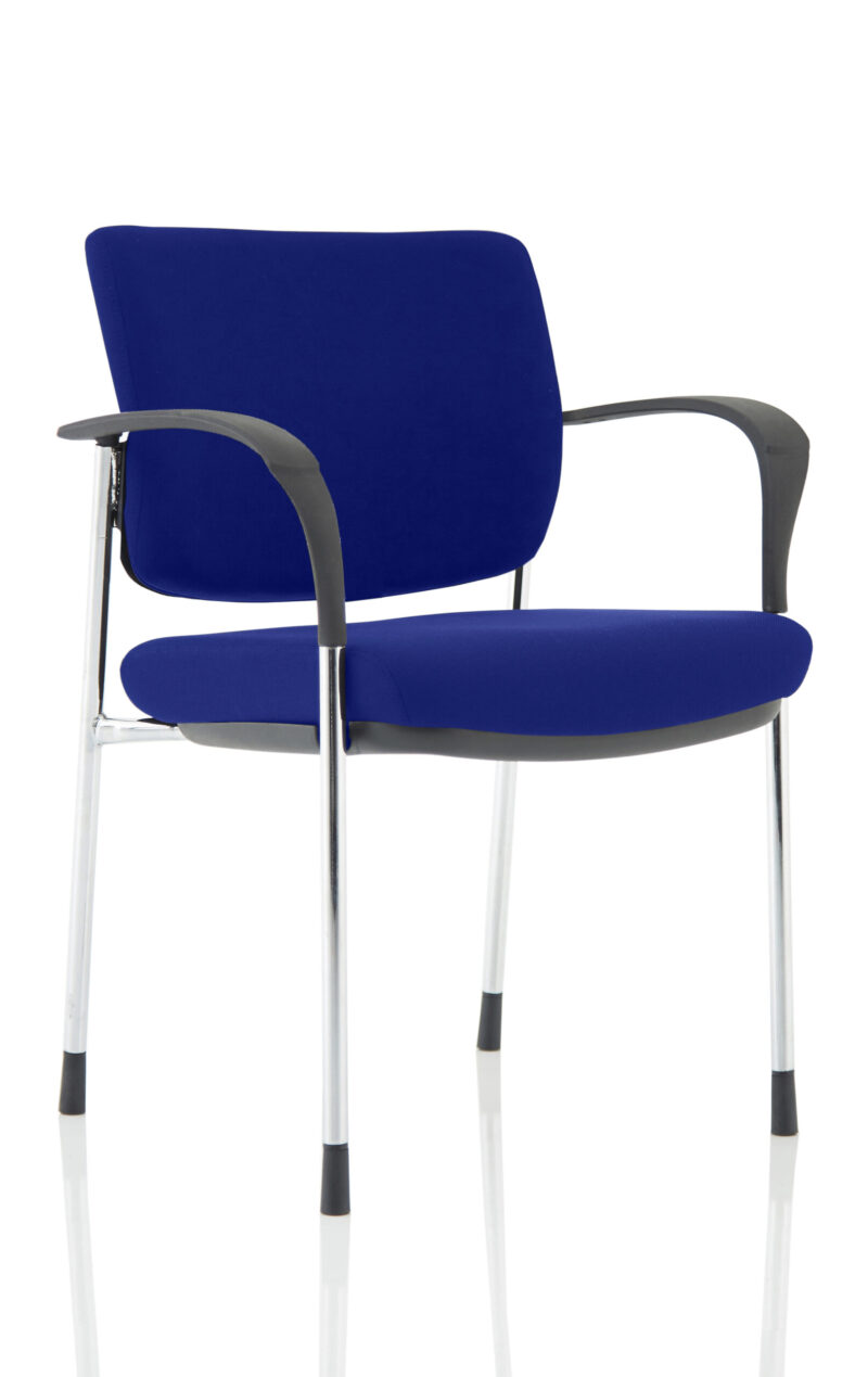 brunswick deluxe medium back stacking visitor office chair with arms