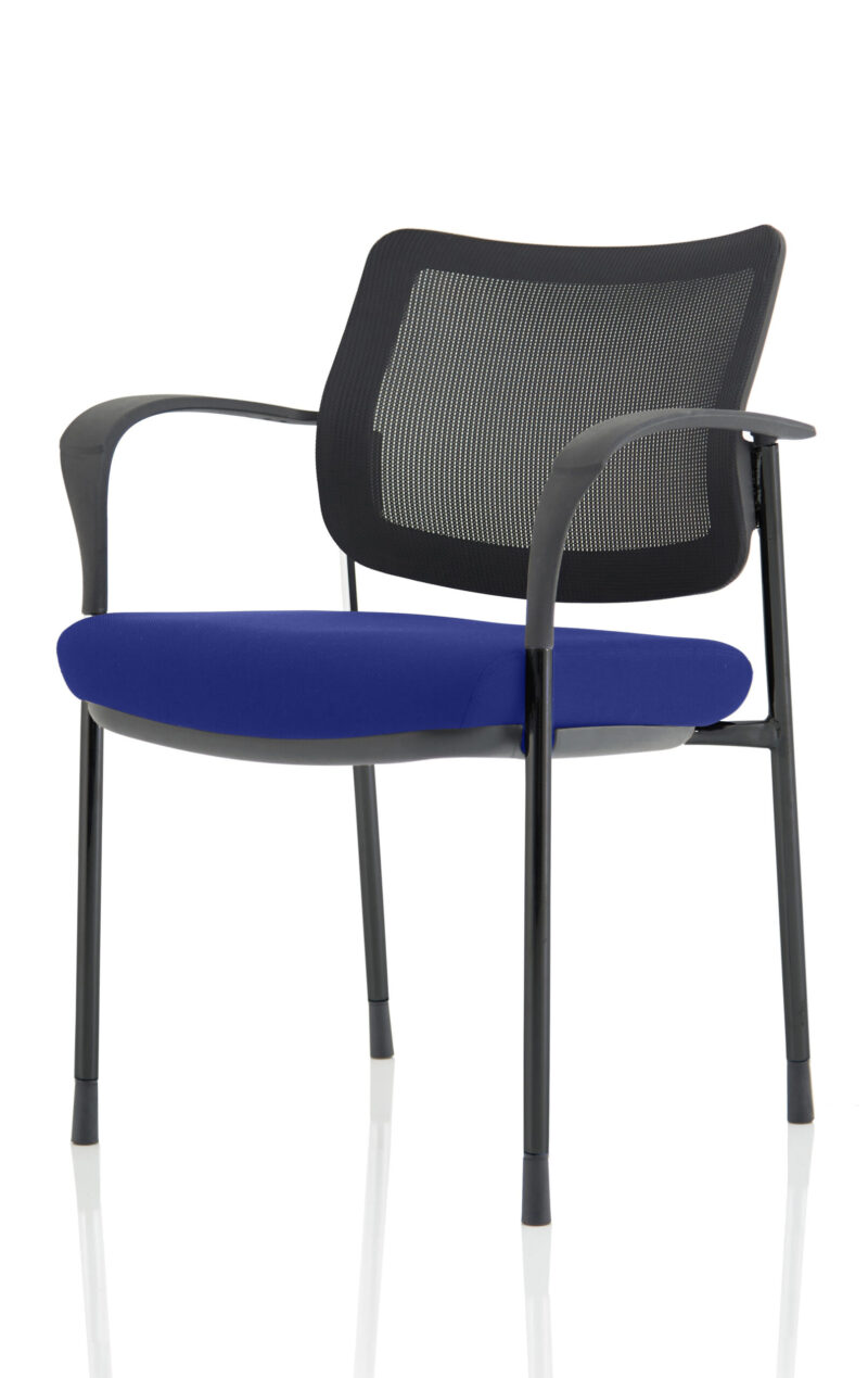 brunswick deluxe medium back stacking visitor office chair with arms