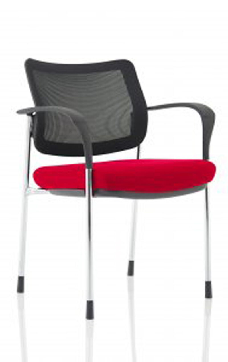 brunswick deluxe medium back stacking visitor office chair with arms