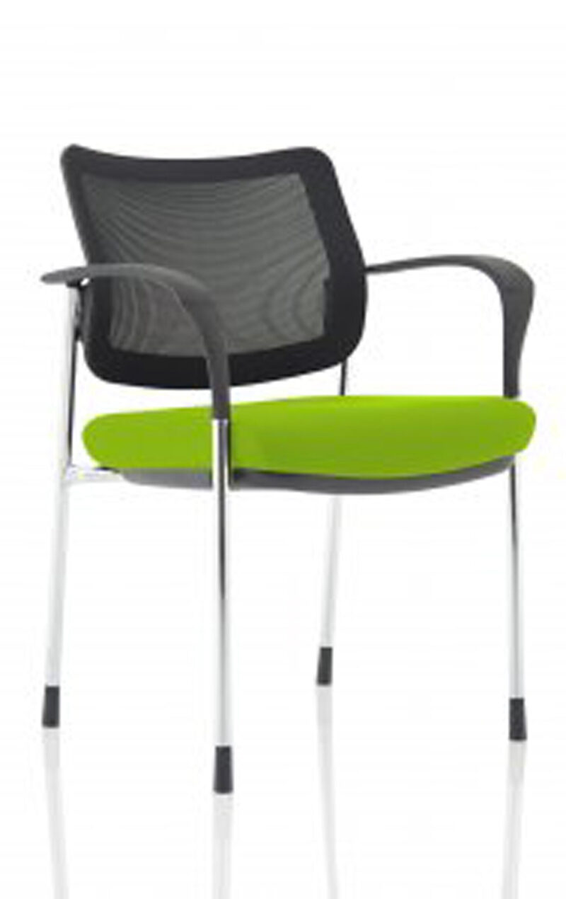 brunswick deluxe medium back stacking visitor office chair with arms