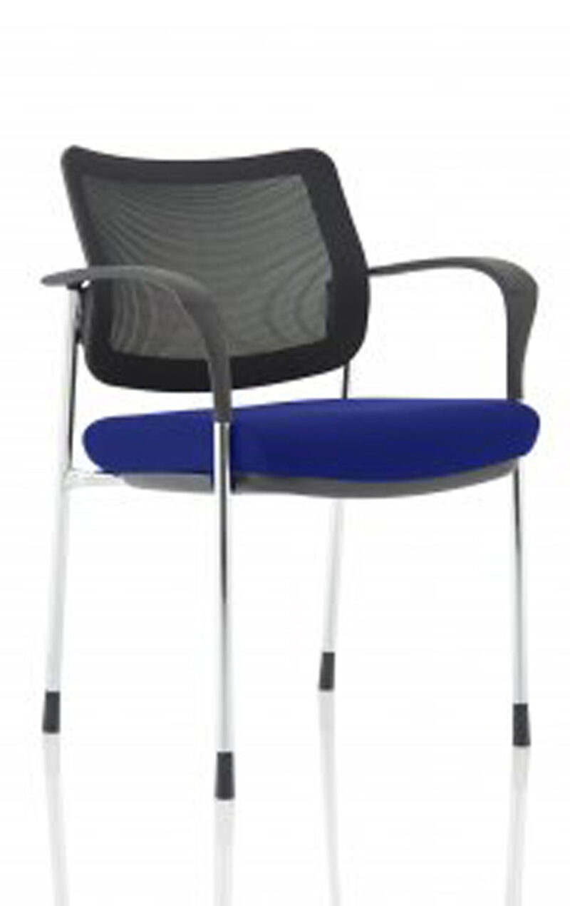 brunswick deluxe medium back stacking visitor office chair with arms