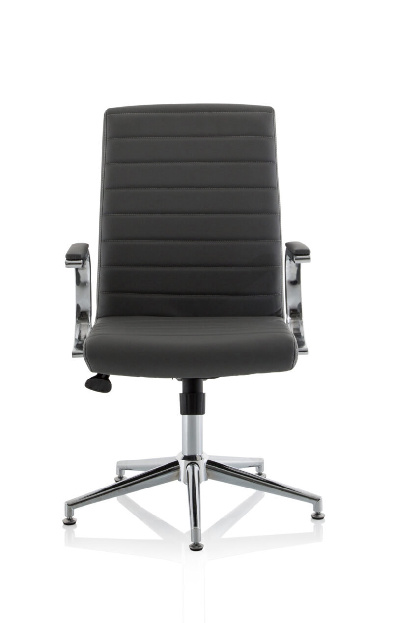 ezra medium back leather executive office chair with arms