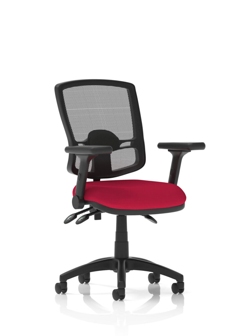 eclipse plus iii deluxe medium mesh back task operator office chair