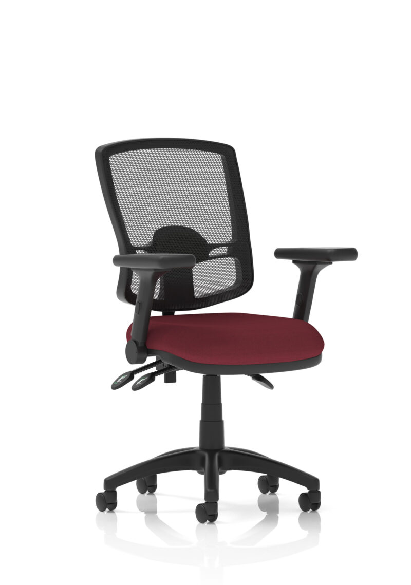 eclipse plus iii deluxe medium mesh back task operator office chair