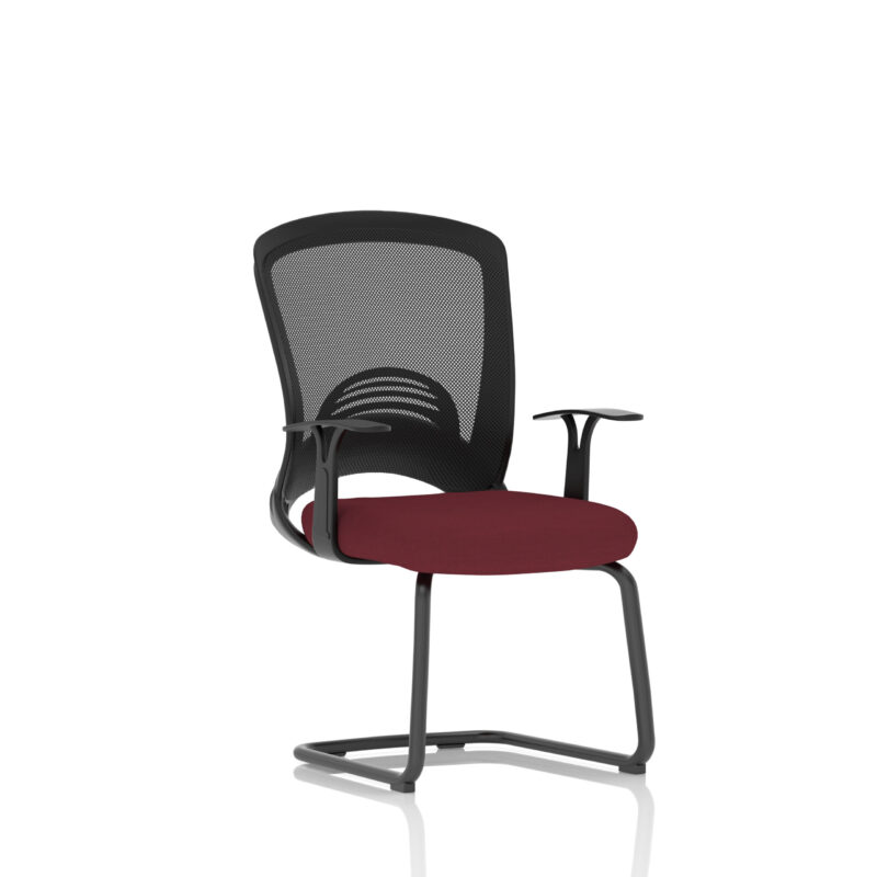 astro visitor cantilever leg mesh chair