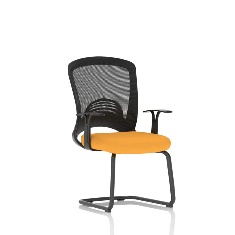 astro visitor cantilever leg mesh chair