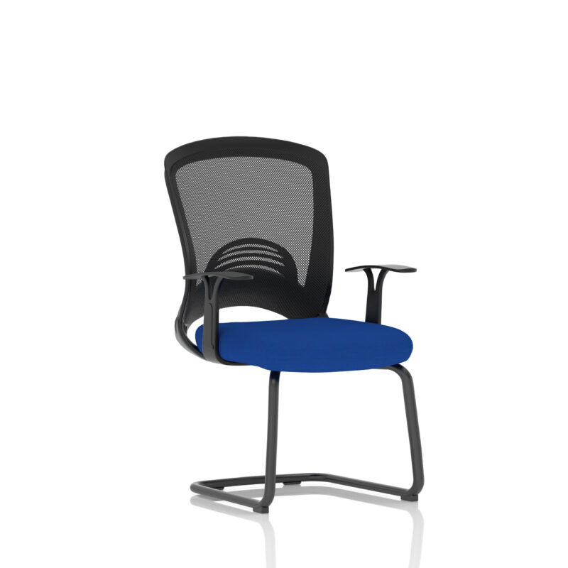 astro visitor cantilever leg mesh chair