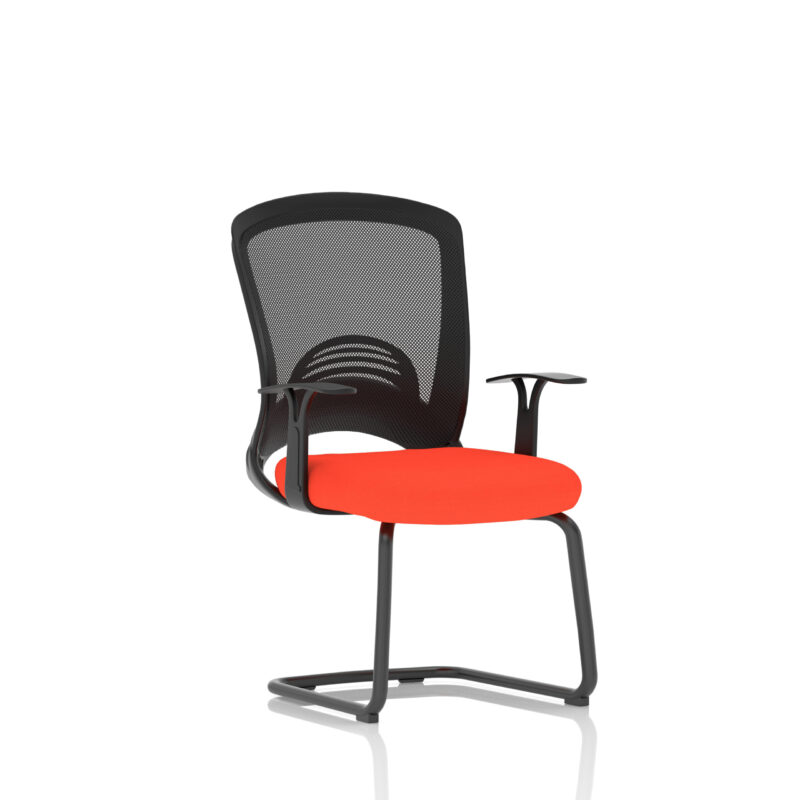 astro visitor cantilever leg mesh chair