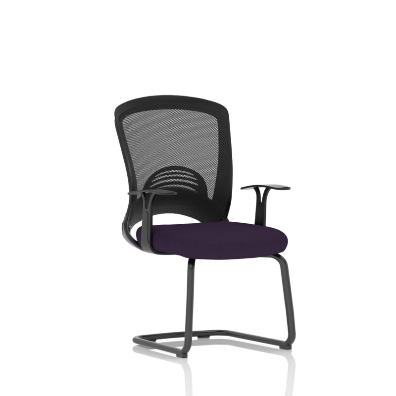 astro visitor cantilever leg mesh chair