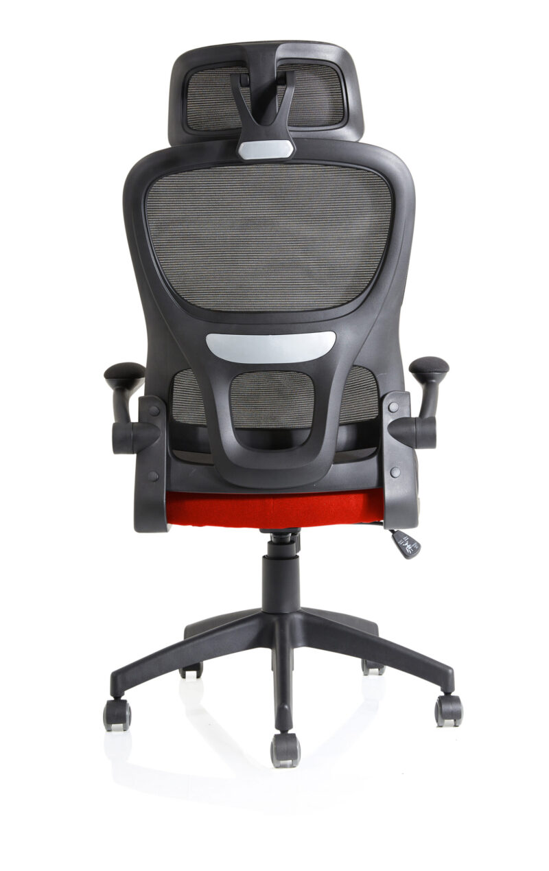 iris task operator mesh back fabric seat with headrest