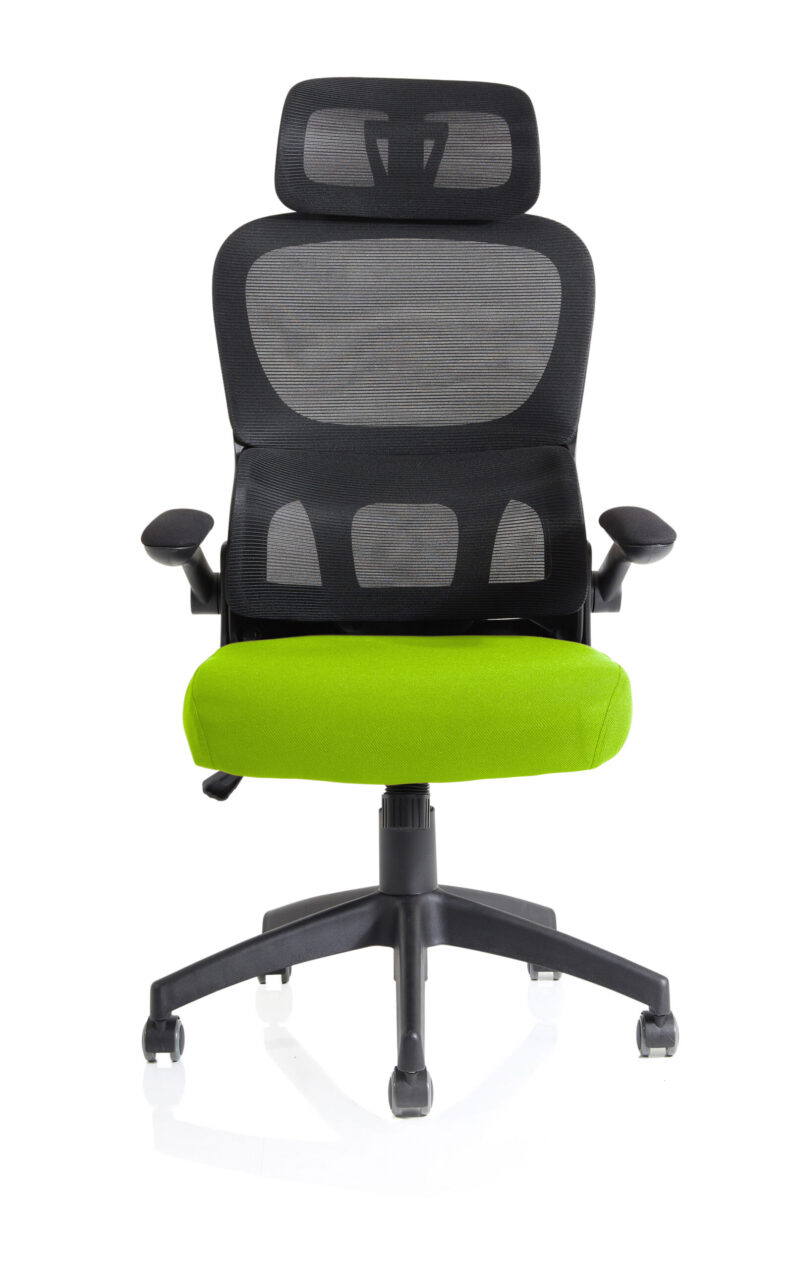 iris task operator mesh back fabric seat with headrest