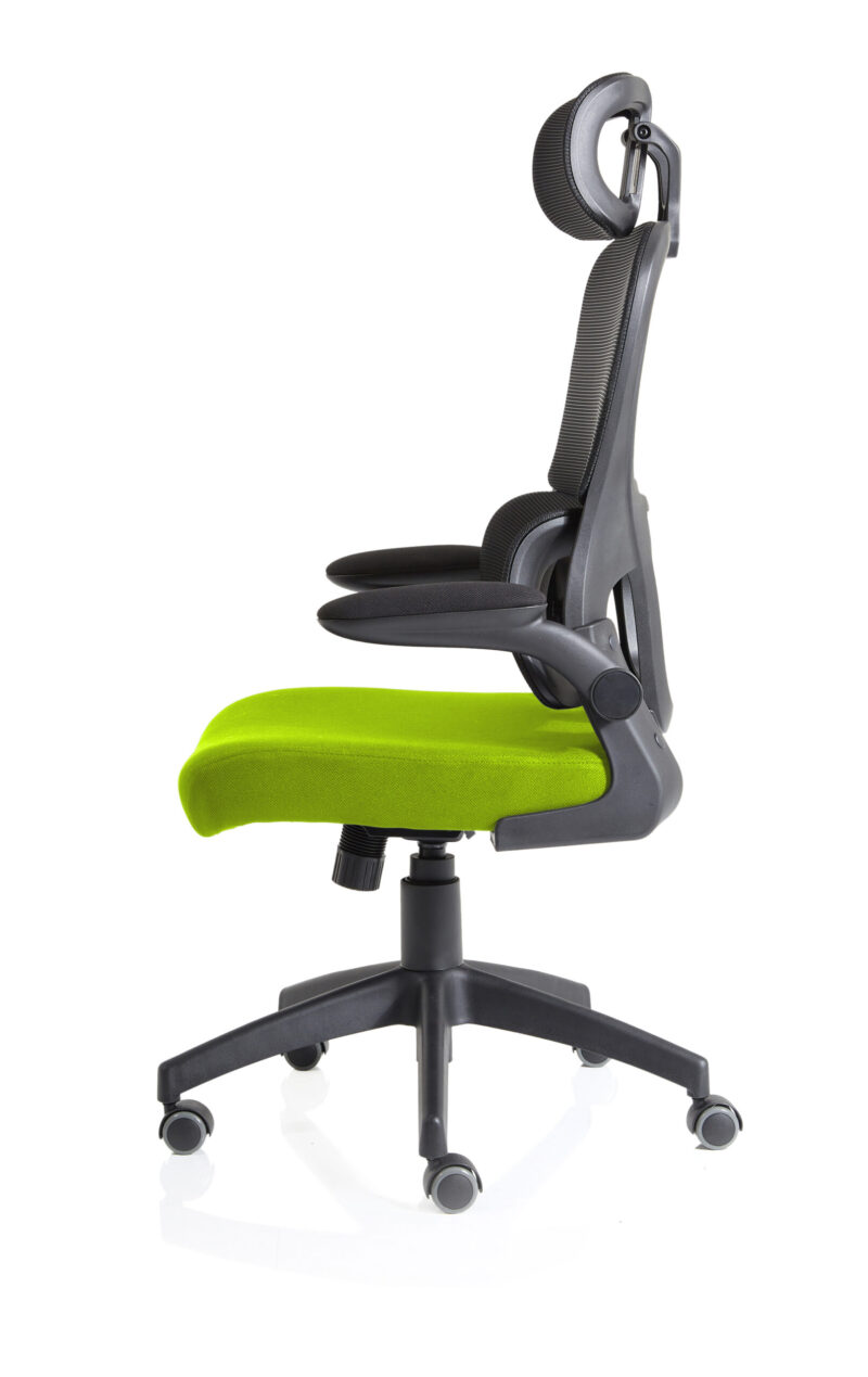 iris task operator mesh back fabric seat with headrest