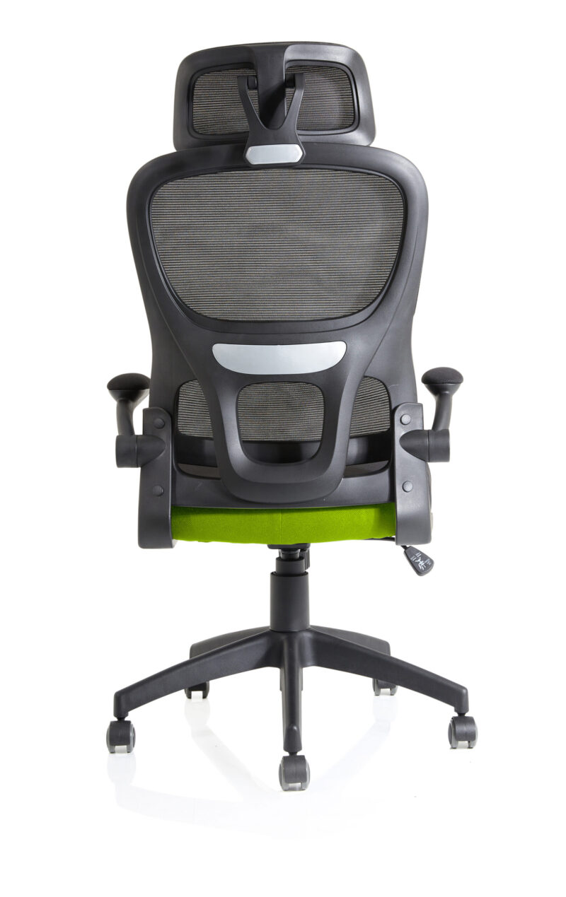 iris task operator mesh back fabric seat with headrest