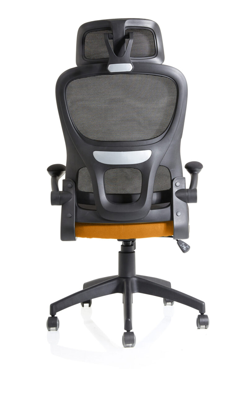 iris task operator mesh back fabric seat with headrest