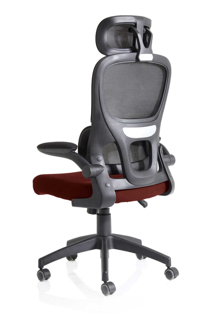 iris task operator mesh back fabric seat with headrest