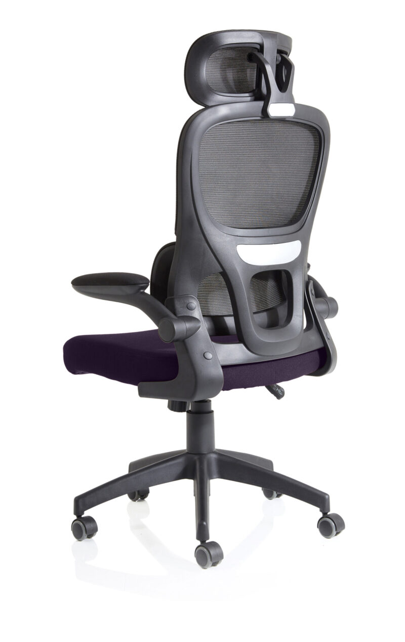 iris task operator mesh back fabric seat with headrest