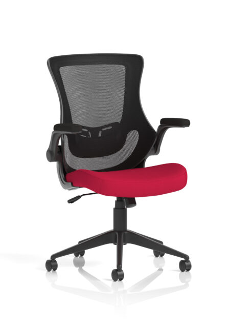 orbit black mesh back chair